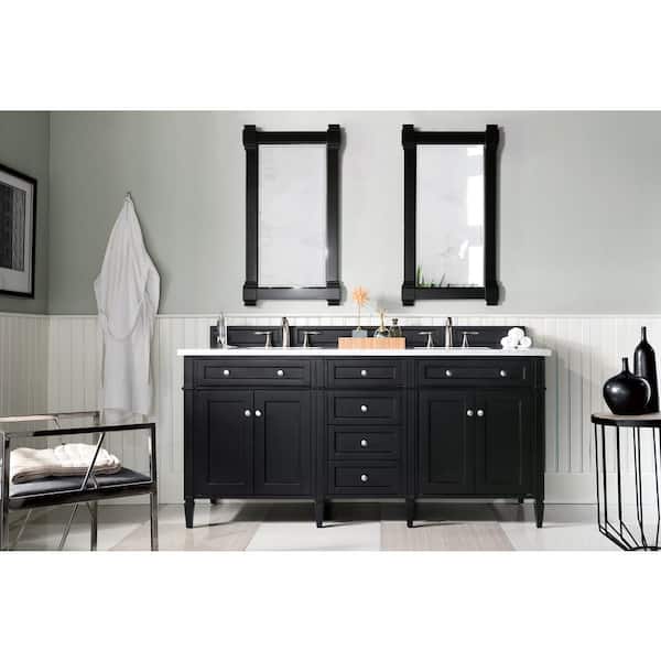 James Martin Vanities Brittany 72 In W, 72 Brittany Double Bathroom Vanity Cottage White