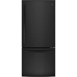 21 cu. ft. Bottom Freezer Refrigerator in Black, ENERGY STAR