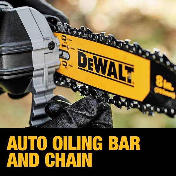 Dewalt pole deals saw bar oil