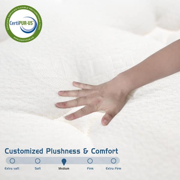 Cool Full Medium Memory Foam 12 in. Bed-in-a-Box Mattress