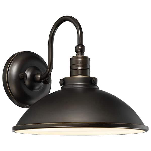 the great outdoors by Minka Lavery Baytree Lane 1-Light Oil Rubbed Bronze Outdoor Integrated Wall Lantern Sconce