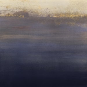 54 in. x 54 in. "Indigo Sundown I" by Victoria Borges Wall Art