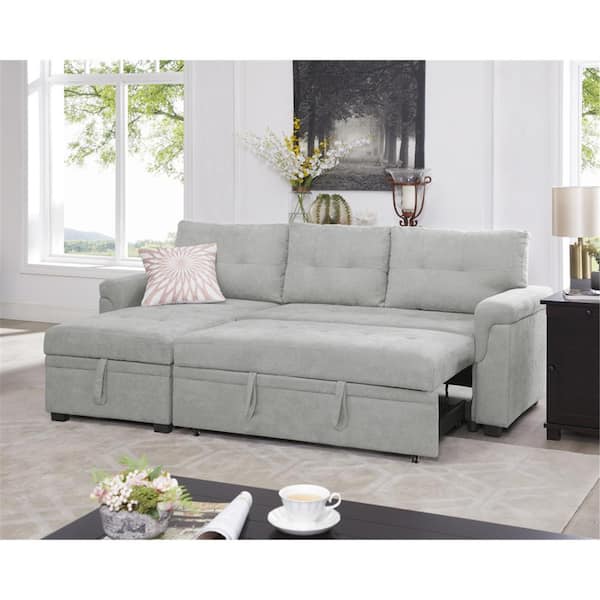 Storage sleeper deals sectional sofa