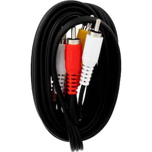 6 ft. Composite AV Cable, Black