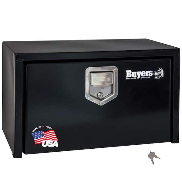 14 in. x 12 in. x 24 in. Gloss Black Steel Underbody Truck Tool Box