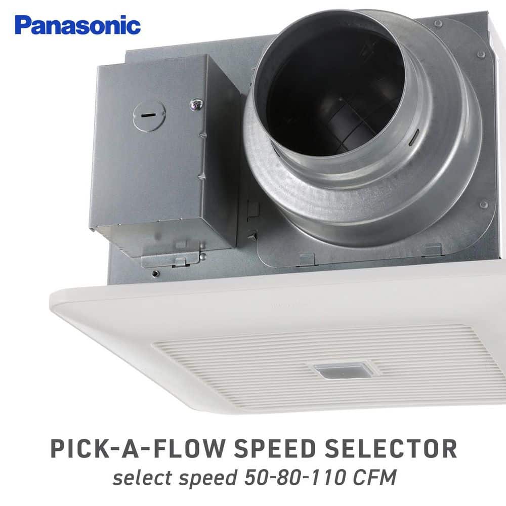 WhisperSense White Ceiling Mount Ventilation Fan with Dual Sensor