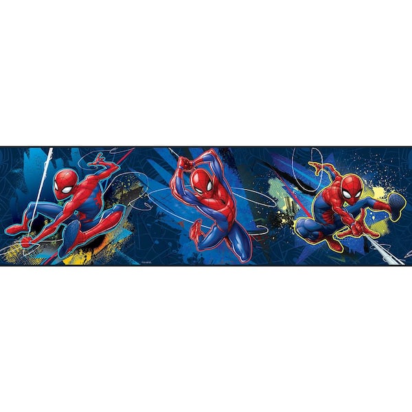 RoomMates Multi-Colored Marvel Spider-Man Peel and Stick Wallpaper Border