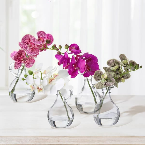 Regency International 9 in. Multi-colored Artificial Orchid in Pot