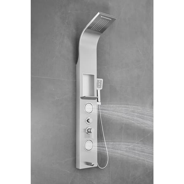AKDY 59 in. 2-Jet Multifunction Shower System with Rainfall Shower