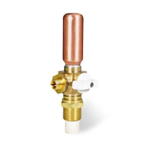 1/2 in. CPVC x 1/4 in. Brass Compression Icemaker Replacement Valve with Hammer Arrestor Lead Free