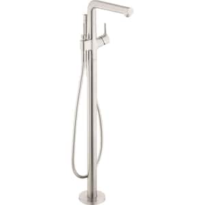 Talis S Single-Handle Freestanding Tub Faucet with Hand Shower in Brushed Nickel