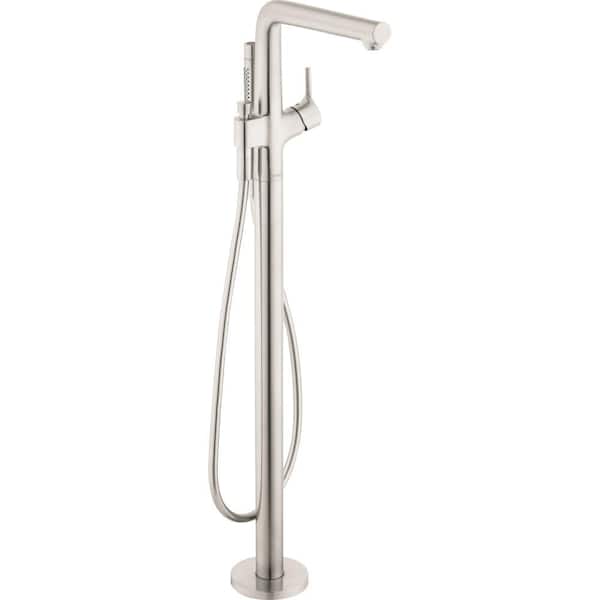 Hansgrohe Talis S Single-Handle Freestanding Tub Faucet with Hand Shower in Brushed Nickel