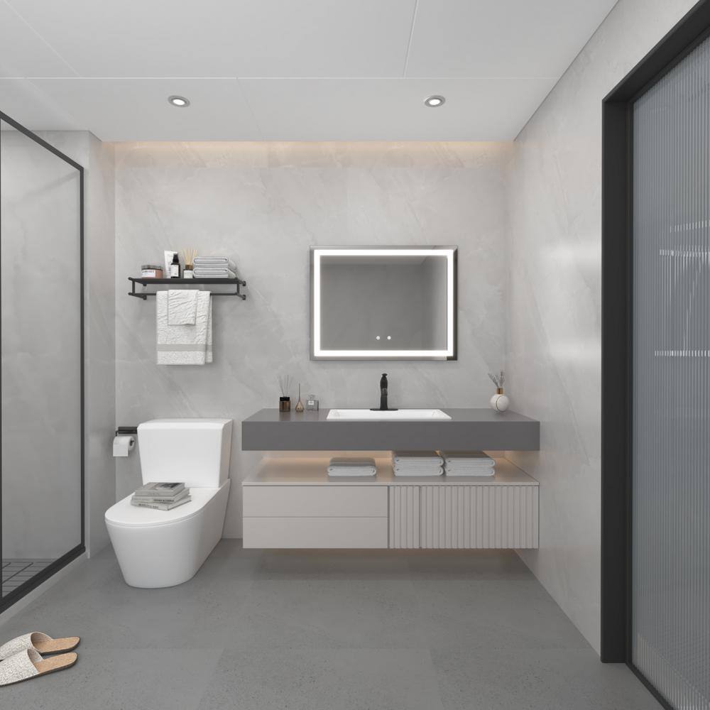 Luminous Crystal 32"x24" Frameless LED Bathroom Vanity Mirror