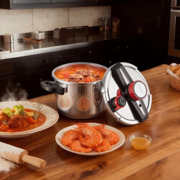 Barton 6 qt. Aluminum Stovetop Pressure Cooker with Pressure