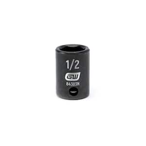 3/8 in. Drive 6 Point SAE Standard Impact Socket 1/2 in.