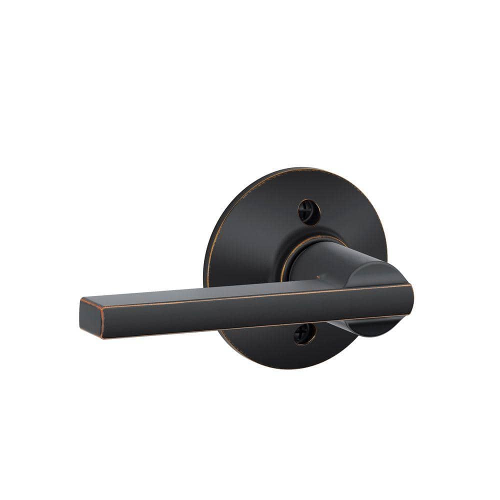 Schlage Latitude Aged Bronze Dummy Door Handle F170 LAT 716 The Home