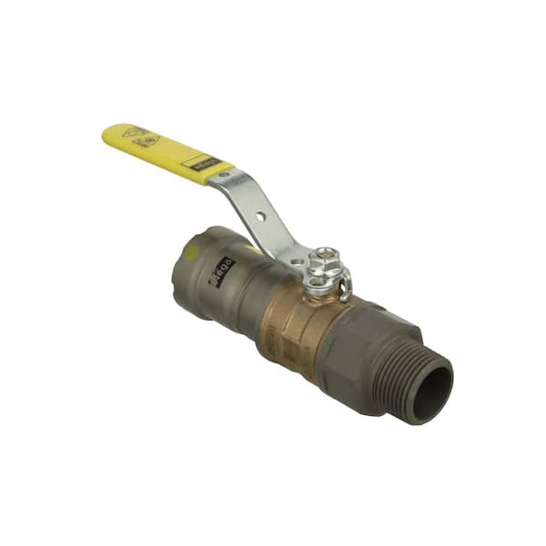 Viega MegaPressG 1 in. Press x 1 in. MPT Carbon Steel Ball Valve (Gas Only)