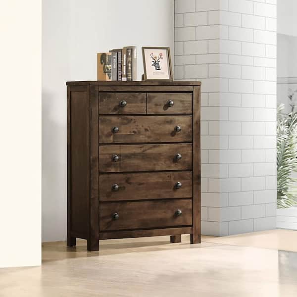 New Classic Furniture Blue Ridge Rustic Gray 5-drawer 37 in. Chest