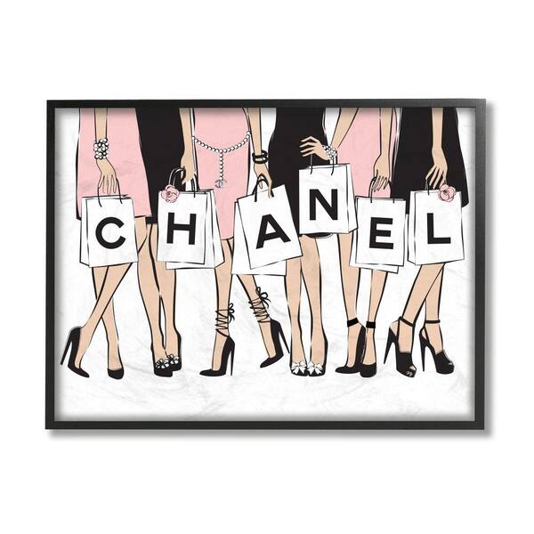 Pink Chanel Logo Art Print by Martina Pavlova