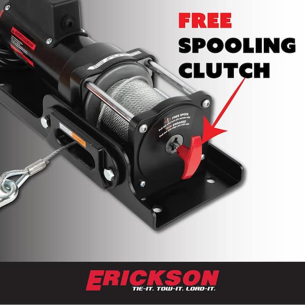 Erickson 120V AC 35 ft. 1500 lb. Electric Winch 06421 - The Home Depot