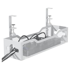 Yichuhaoxi Under Desk Cable Management Tray Wire Organizer Box No Drill ...