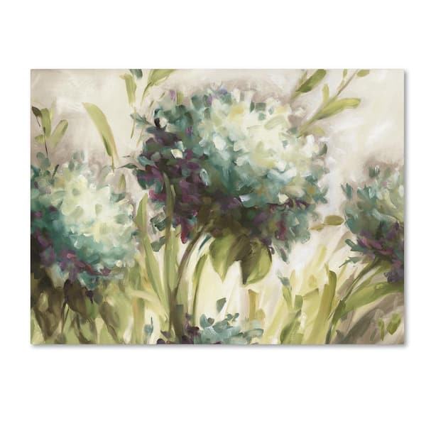 Trademark Fine Art 18 in. x 24 in. "Hydrangea Field" by Lisa Audit Printed Canvas Wall Art