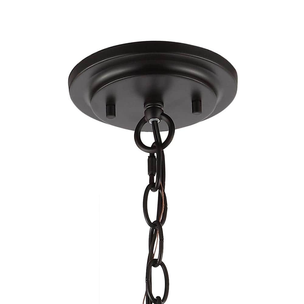 Henry 18" Industrial Farmhouse LED Pendant in Oil-Rubbed Bronze