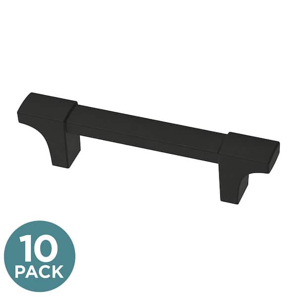 Liberty Modern Track 3 in. (76 mm) Matte Black Drawer Pull (10-Pack)