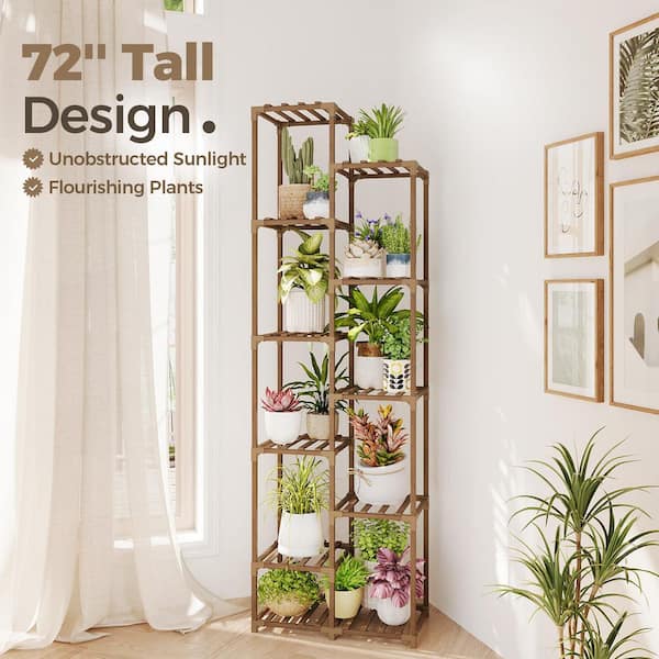 OGETFUUR 11-Tier (23.6 in. W x 71.8 in. H) Plant Stand Indoor