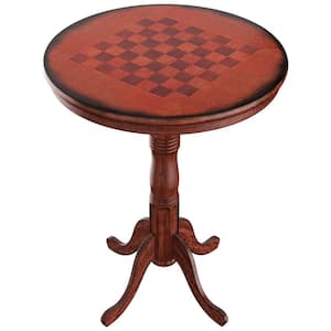 42 in. Bistro Vintage Pub Bar Round Chess Table