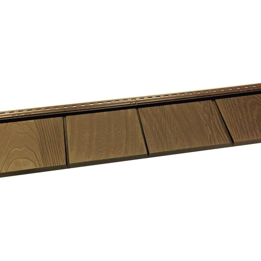 Grayne 61/2 in. x 601/2 in. Aspen Brown Engineered Rigid PVC Shingle