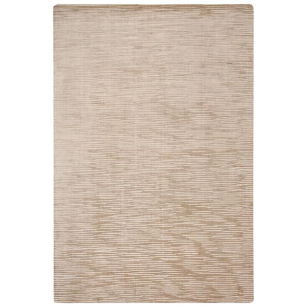 Mirage 6 ft. x 9 ft. Creamy Custard Solid Color Gradient Area Rug