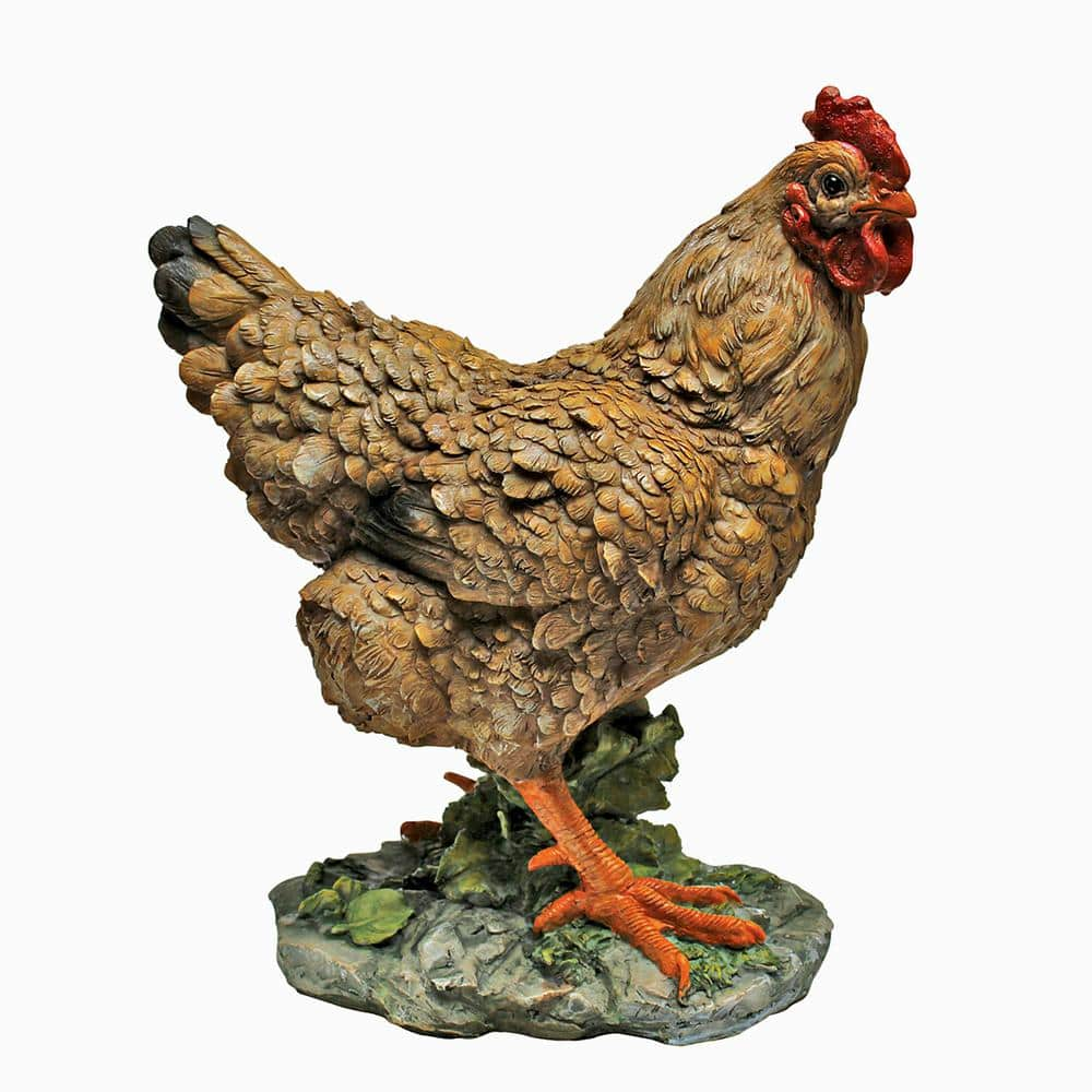 Design Toscano 13 in. H Henrietta Hen Garden Statue QM188651 - The Home ...