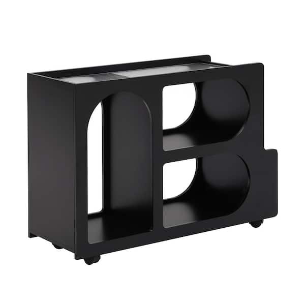 Blackish House sideA→ ←sideZ Simpli Home Artisan SOLID WOOD 21 inch Wide Square