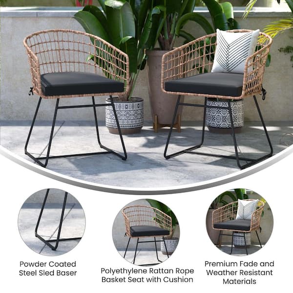 Weather-Resistant Woven Rattan Material For Outdoor Use 