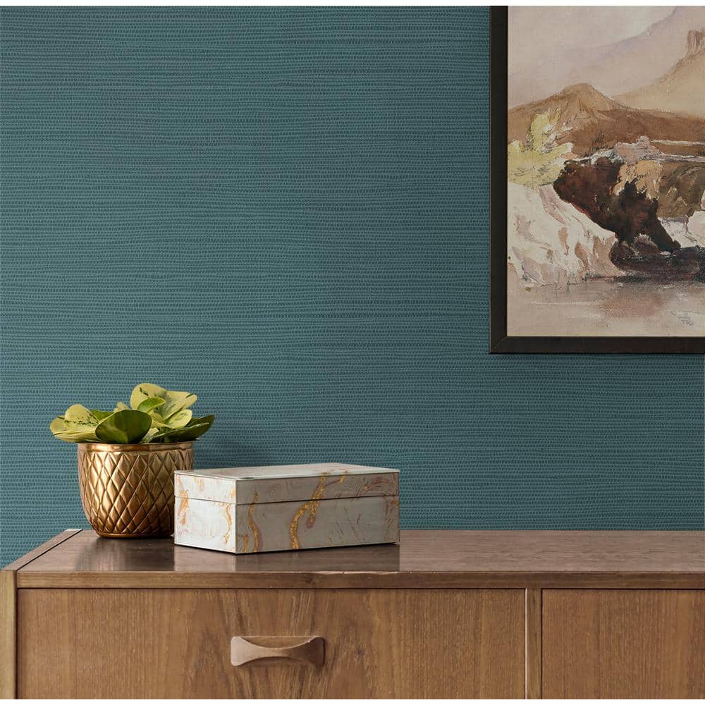 White Faux Grasscloth Paintable Peel and Stick Wallpaper