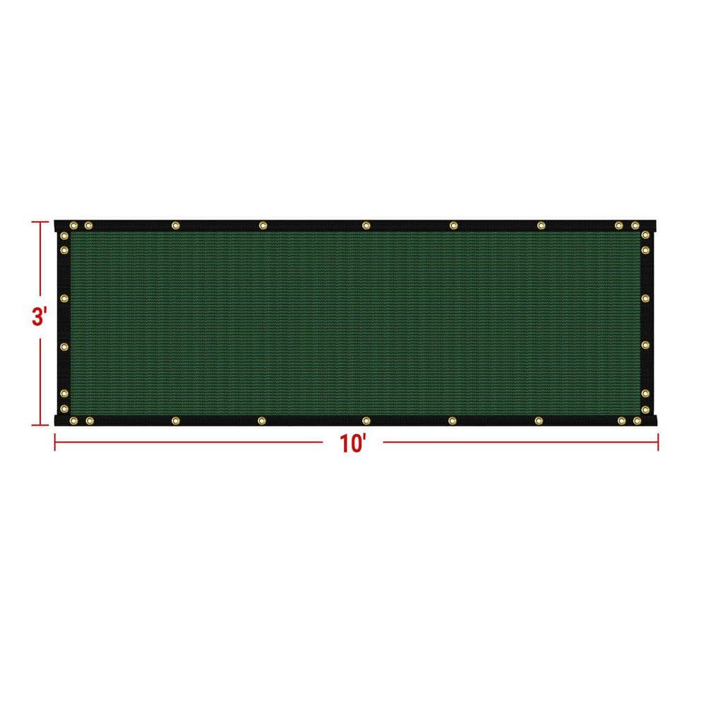 4 ft. x 50 ft. Mesh Privacy Fence Screen with Perimeter Stitched Edges and Grommets, Green price history on PriceWatchPro