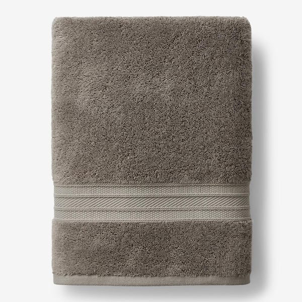 The Company Store Cotton TENCEL Lyocell Taupe Solid Bath Sheet