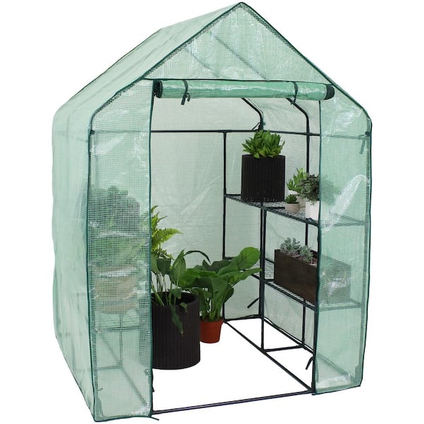 Greenhouse W/ 3 Tiers 12 Shelves Stands Outdoor Herb Flower Plant 61 x 55 x 78' 