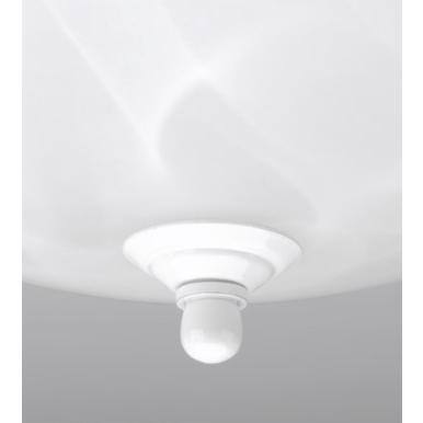 White Alabaster Glass 3-Light Flush Mount Ceiling Fixture