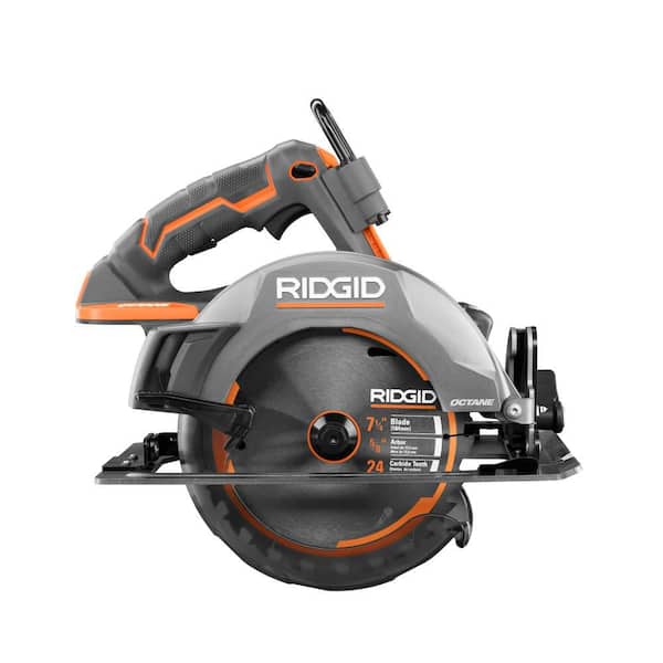 RIDGID R8654B-AC87004 18V OCTANE Brushless Cordless 7-1/4 in. Circular Saw with 18V Lithium-Ion 4.0 Ah Battery - 3