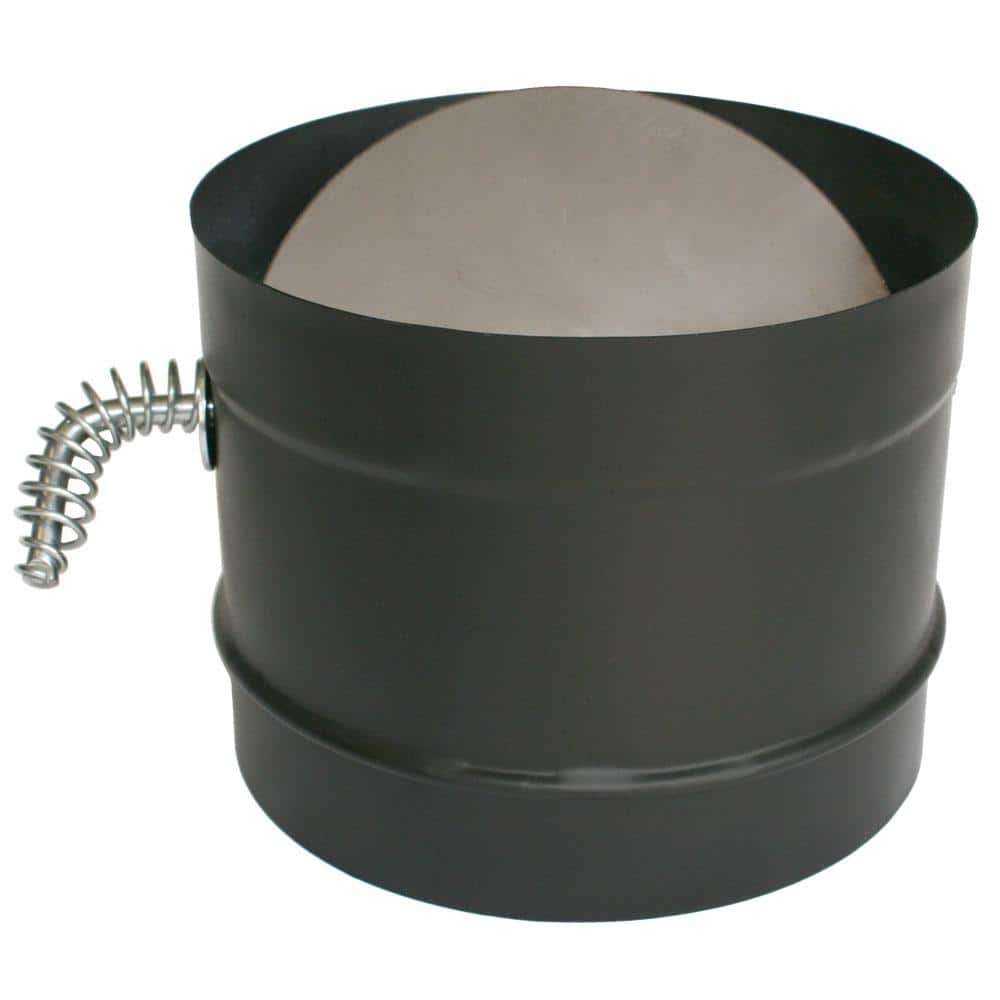 DuraVent DuraBlack 6 in. x 5 in. SingleWall Chimney Stove Pipe Damper