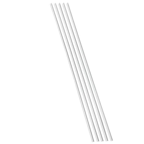 PALISADE Dusty Pearl 94 in. Vinyl Backsplash Accessory Inside Corner Trim (5-Pack)