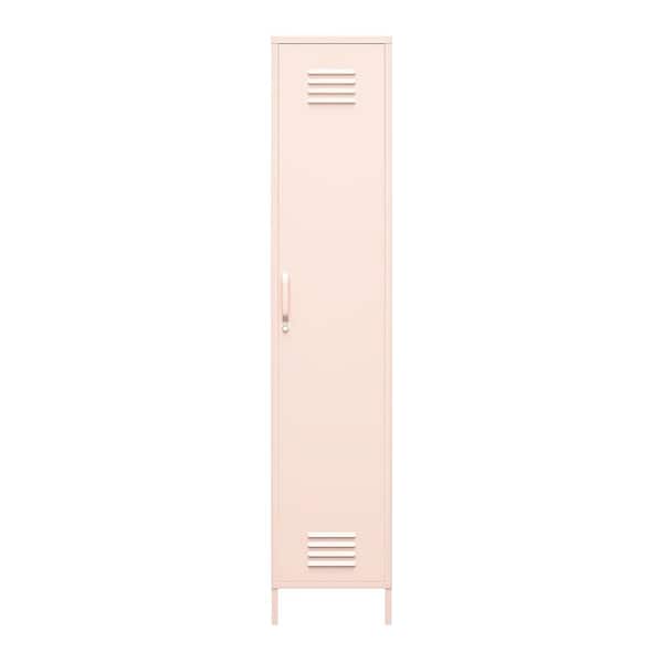 SystemBuild Evolution Bonanza Single Metal Locker Storage Cabinet in Pink