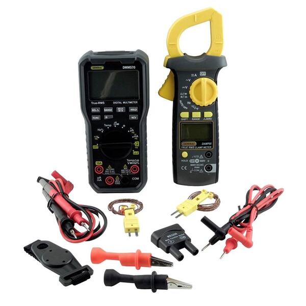 General Tools HVAC DMM Kit with DMM570 Digital Multimeter and DAMP68 Auto Ranging Clamp Meter