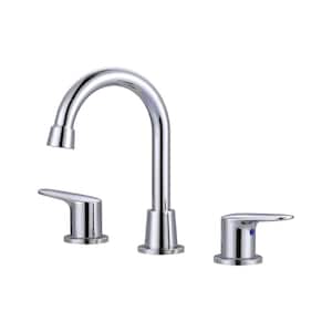 8 in. Widespread Bathroom Sink Faucet with 2-Handles in Polished Chrome
