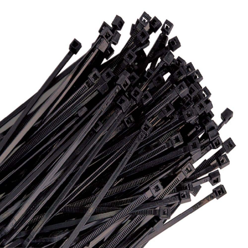 Workshop 200 Pack Bulk KOOWIN 8 Inch 40 Lbs Tensile Strength Self-Locking Eco-Friendly Nylon Plastic Cable Zip Ties Heavy Duty White Wire Tie Wraps for Home Garage Medium, 200pcs Office Garden