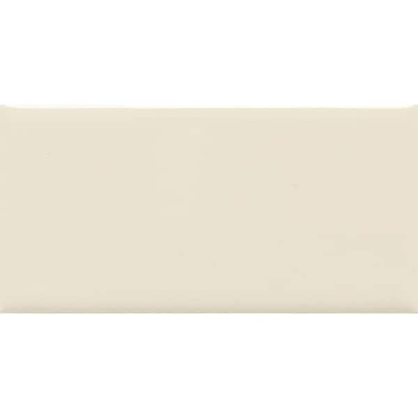 Rittenhouse Square Matte Almond 3 in. x 6 in. Ceramic Wall Tile (12.5 sq. ft. / case)