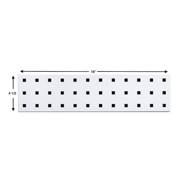 Triton Products White Key Pegboard Kit with (1) 18 in. x 4.5 in