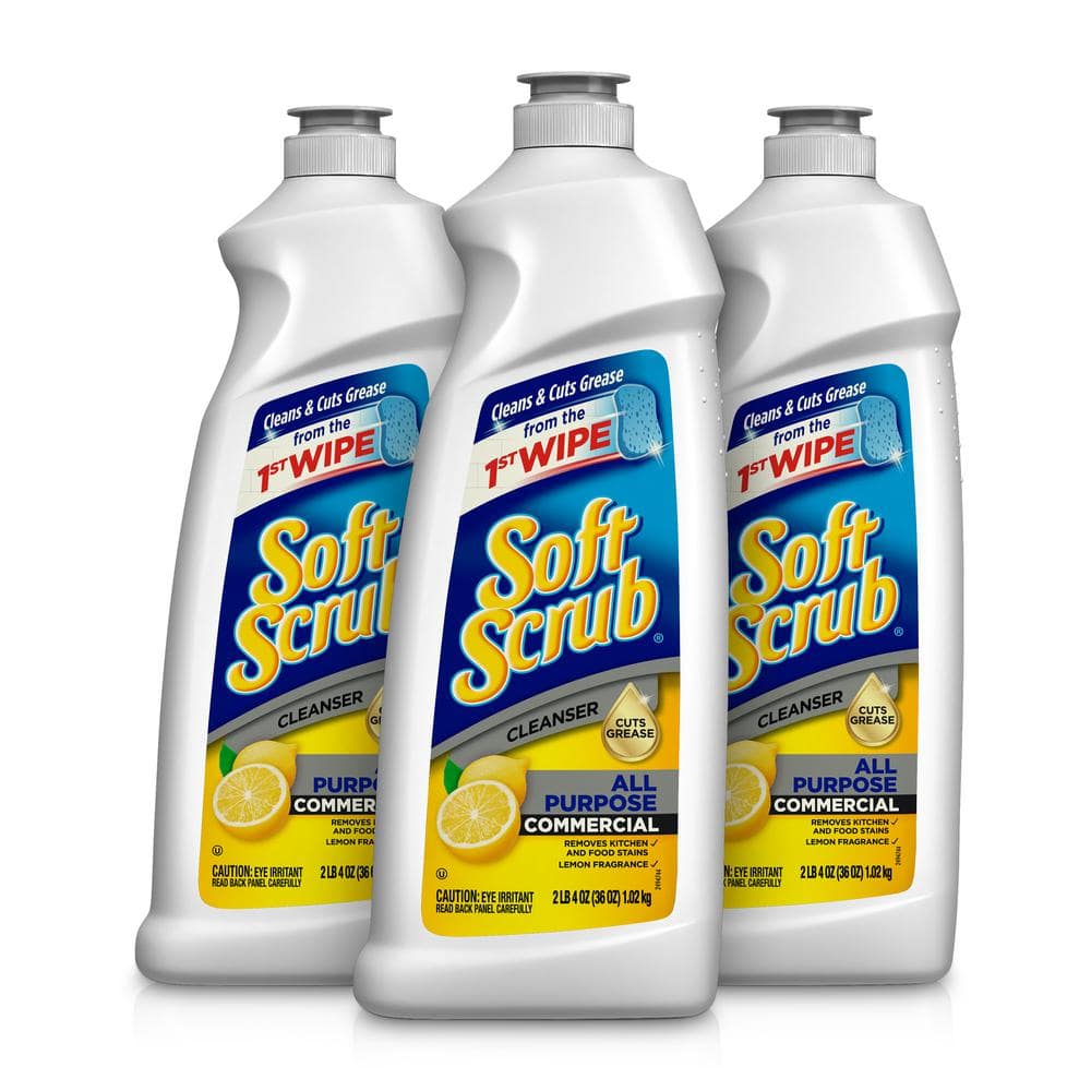 Soft Scrub 36 Oz Commercial All Purpose Lemon Cleaner 3 Pack 2049682